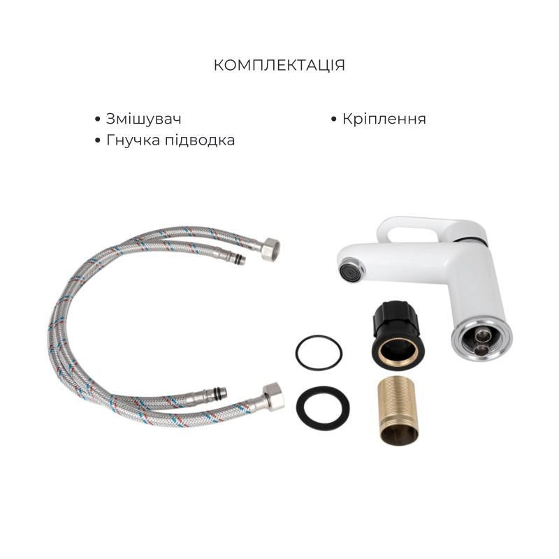 Набор смесителей Latwa 001 + Latwa 010 White Киев - изображение 6