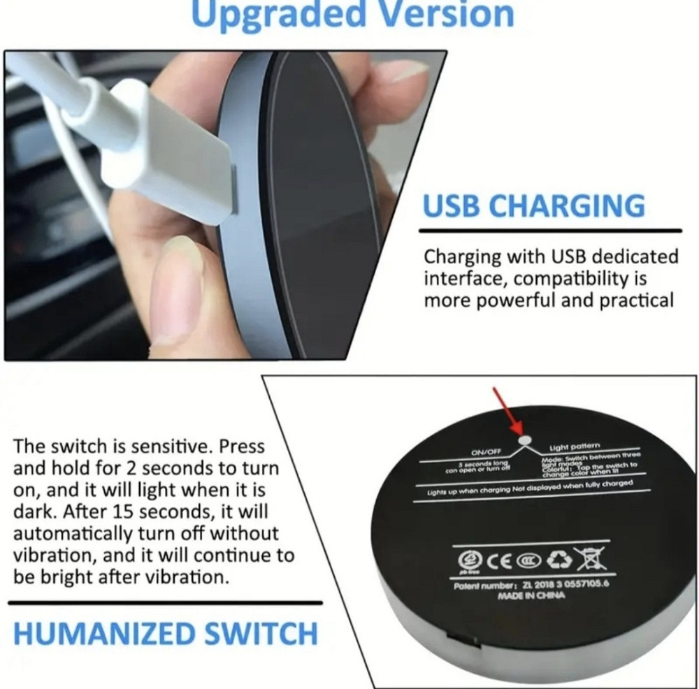 Підстаканник з LED підсвіткою в автомобіль Смела - изображение 5