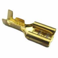 Клемма кабельная плоская (мама) 2,5-4 кв.мм. 6,3 мм, латунь WTE (Турция) Полтава - изображение 1