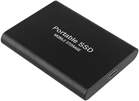 Внешний жесткий диск Портативный SSD 2TB USB 3.1 Type-C, противоударный алюминиевый накопитель черный Киев
