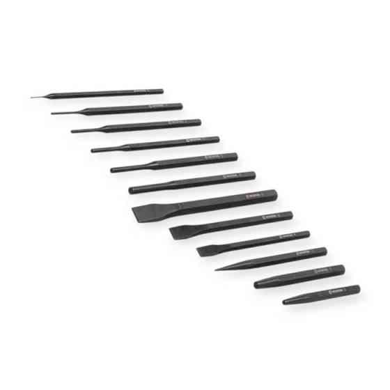 Набір зубил, кернерів, виколоток 12 шт (планшет) Мукачево