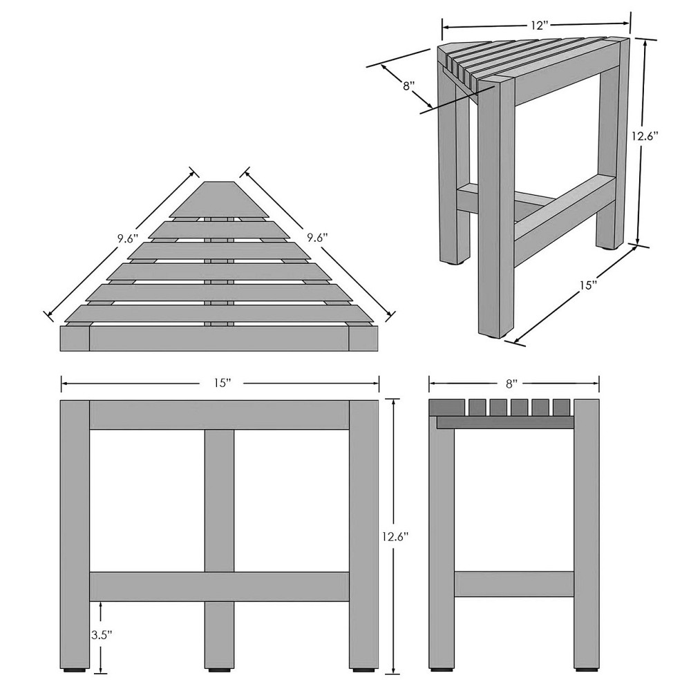 Стілець для ванної "Солід" шафран Миколаїв - фото 2