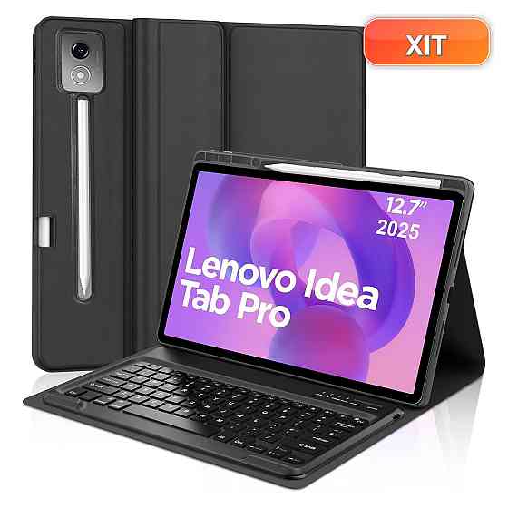 Чохол-клавіатура для Lenovo Idea Tab Pro 12.7 2025 чорний QWERTZ Bluetooth з тримачем для стилуса Київ