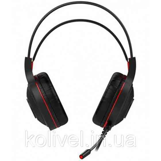 Ігрова гарнітура Havit HV-H2011D, RGB пiдсвiтка black/red (25632) Киев