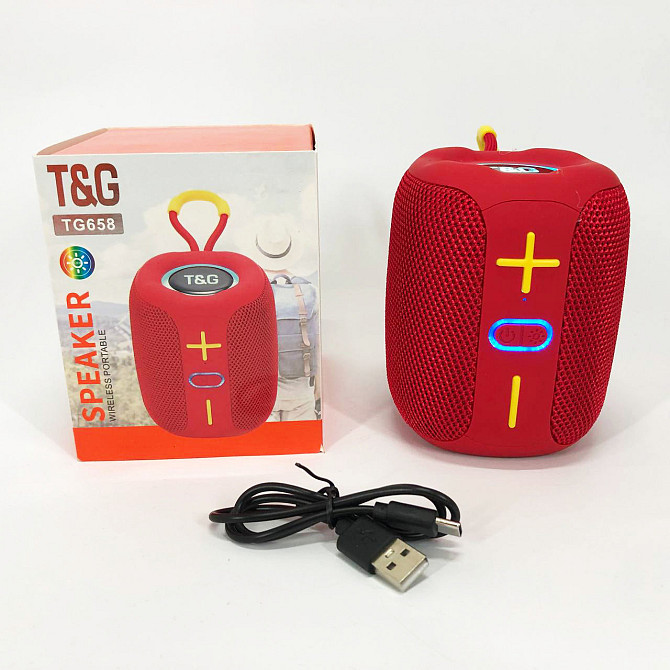 Мощная колонка блютуз с подсветкой TG658, Колонка для дома и улицы, Блютуз-колонка HM-914 с usb-портом Киев - изображение 9