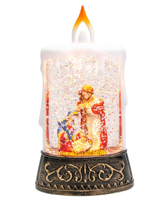 Нічник новорічний Свічка XMAS WDL 23005C 3577, Іісус Вінниця - фото 3