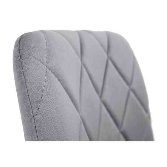 Стілець крісло м'який GarretDesign U Malcolm 57 білі ніжки Сірий Київ