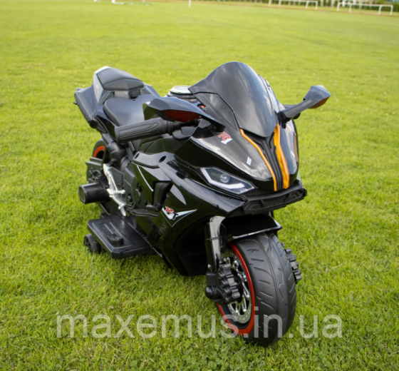Детский электромотоцикл на аккумуляторе электрический мотоцикл для детей мотобайк 1900S серый Мостиська