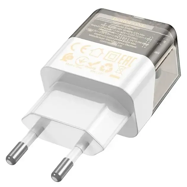 Зарядное устройство 220В 20Вт QC3.0 Borofone Scenery BA80A Поддержка Quick Charge 3.0 Киев - изображение 7