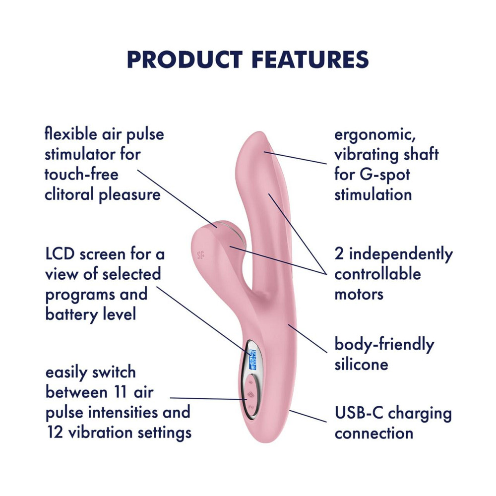 Вакуумний вібратор-кролик Satisfyer Pro+ G-Spot Generation 2 Pink Sex Aura Київ - фото 6