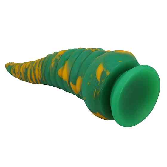 Фаллоимитатор силиконовый Power Monsters Abyssal Colossus на присоске, зеленый, 7 см х 22,5 см Sex Aura Киев
