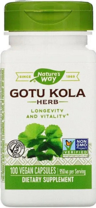Готу кола Nature`s Way Gotu Kola Herb 950 мг 100 капc Київ - фото 1