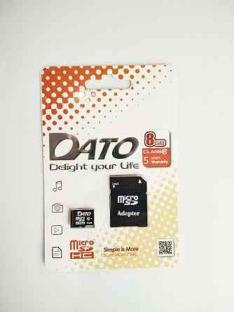 Карта памʼяті microSDHC DATO 8Gb class 6 (adapter SD) Киев