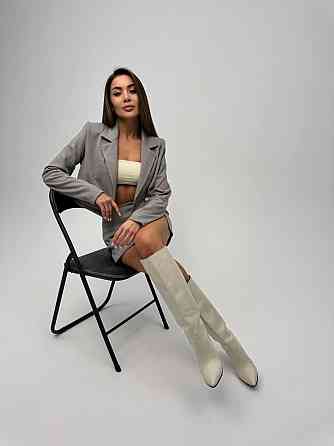 Женский стильный повседневный костюм двойка кашемир трикотаж Оливка, 42/44 Одесса