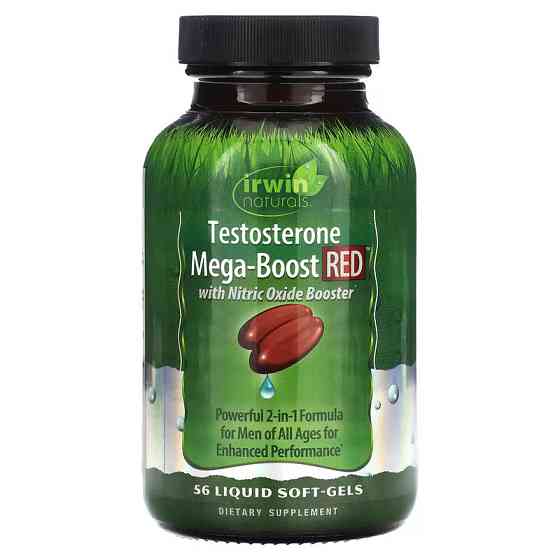 Бустер тестостерону Irwin Naturals Testosterone Mega-Boost RED 56 Liquid Soft-Gels Луцьк