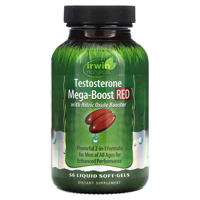 Бустер тестостерону Irwin Naturals Testosterone Mega-Boost RED 56 Liquid Soft-Gels Луцьк - фото 1