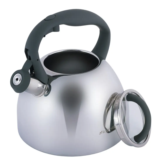 Чайник 2,7л нержавіюча сталь зі свистком з бакеліт.ручкою 1088 KAMILLE Житомир - фото 4