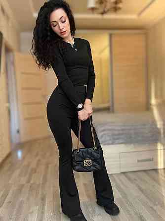 Женские стильные лосины дайвинг на флисе Черный, 50/52 Одесса