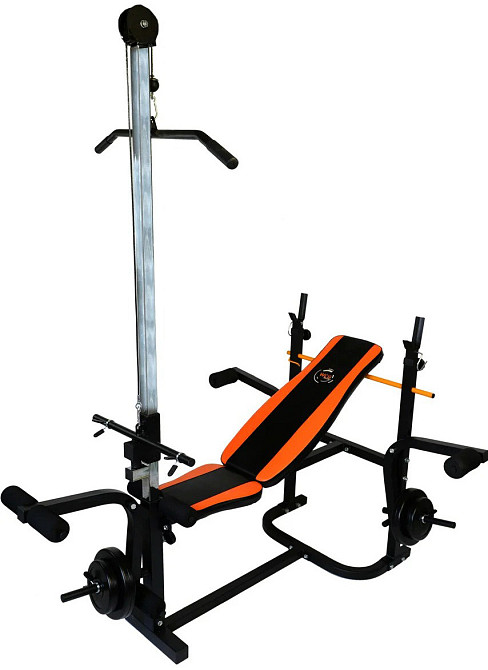 Лава для жиму WCG 0070 + Тяга + парта Скотта + Штанга і гантелі 148 кг Київ - фото 2