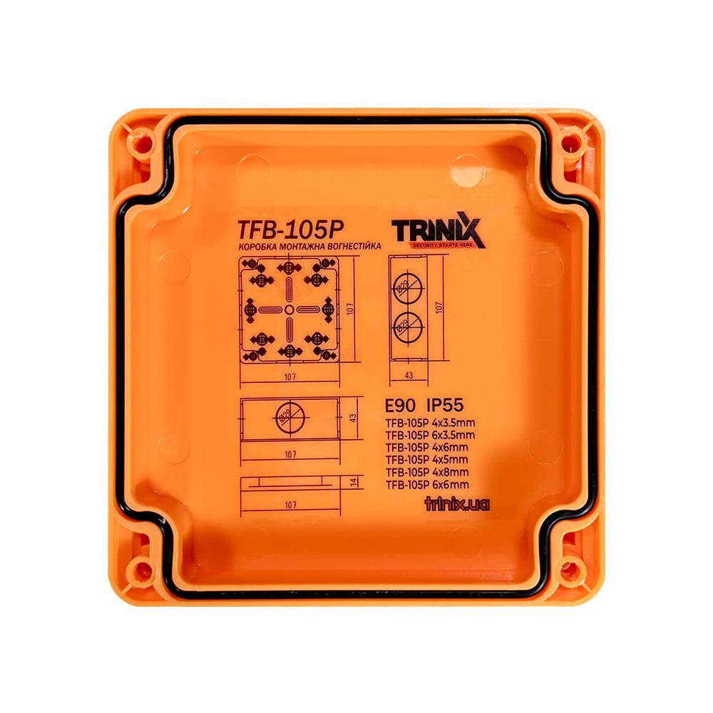 Вогнестійка розподільна коробка Trinix TFB-105P 6x3.5 (001-0046) Київ - фото 9
