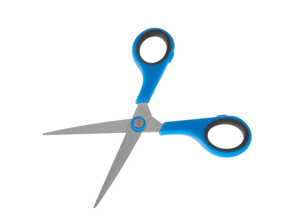 Ножиці канцелярські з нержавіючої сталі 140мм "GeKo" Київ - фото 3