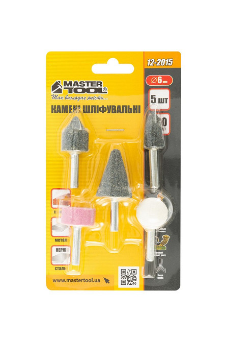 MASTERTOOL Камені шліфувальні MASTERTOOL 6 мм набір 5 шт 12-2015 Коломия - фото 3