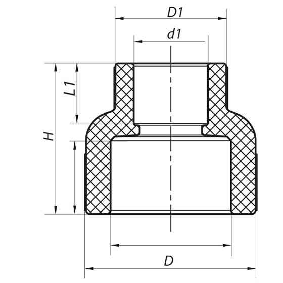 Муфта редукційна ВВ 75x40 PPR Koer K0208.PRO (KP2573) Киев
