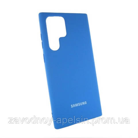 Samsung S22 Ultra S908 Чохол Silicone Cover (блакитний) Одеса - фото 1