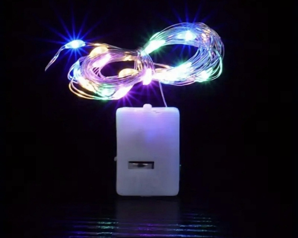 Гірлянда Роса 2 м 20 led на батарейках (Різнокольоровий) Сміла - фото 7