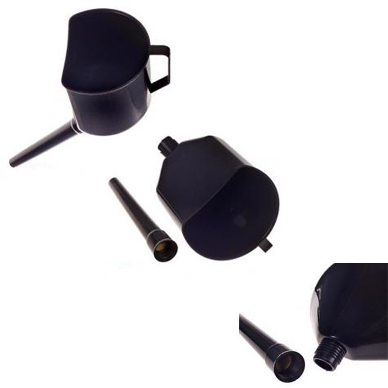 Лійка для палива з фільтр-сіткою пластикова чорна Київ - фото 2