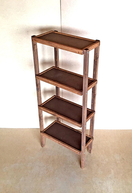 Етажерка розбірна "Честер" 4 полиці 30х60х150 капучино Миколаїв - фото 1