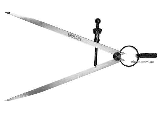 Циркуль розмічальний YATO : L= 200 мм, з гвинтовим фіксатором [50] Одеса