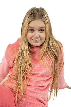 Пижама подростковая для девочки, розовая, теплая, велсофт, топ Киев