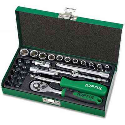 Набір інструментів Toptul автомобільний 1/4" 27од. (GCAD2701) Вінниця