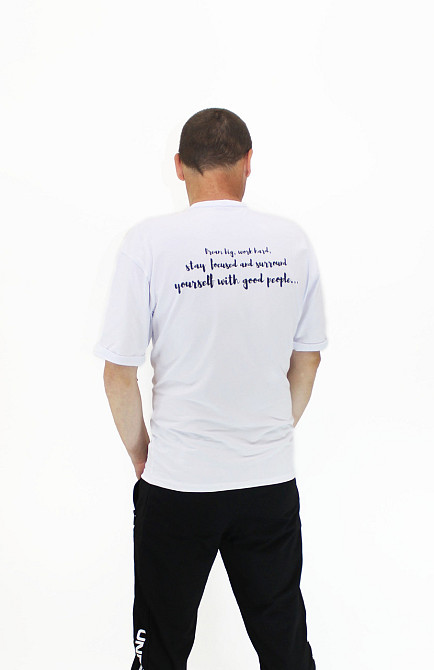 Білий футболка чоловіча L Харків - фото 3