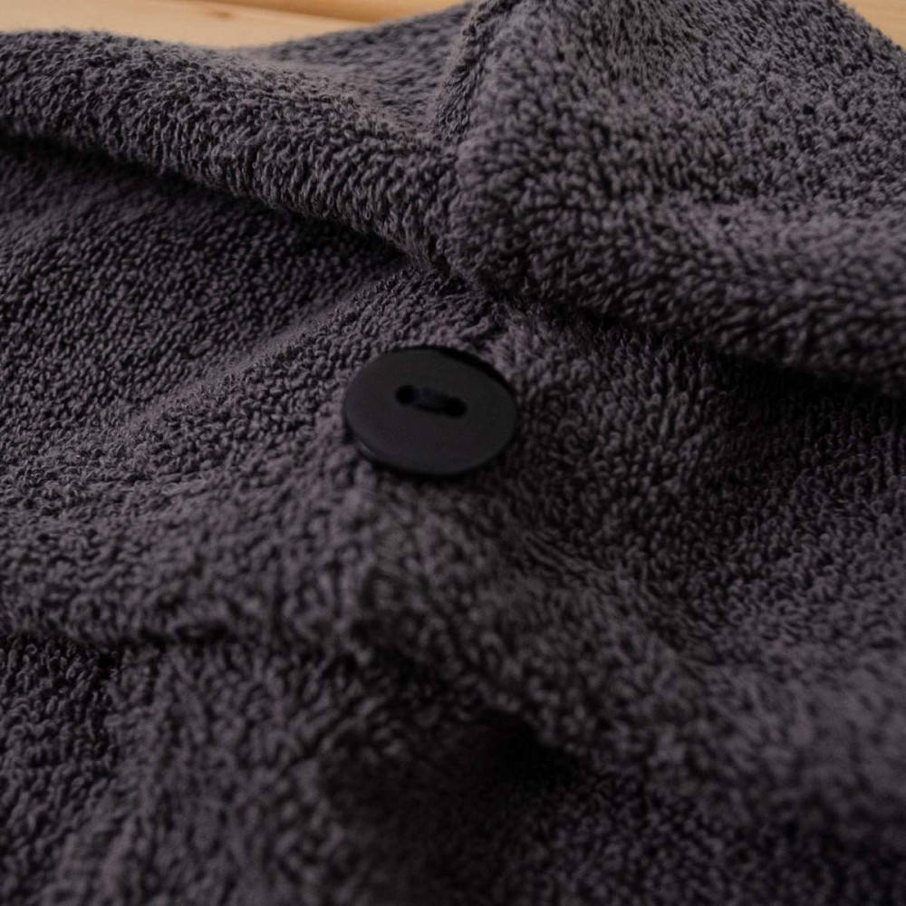 Полотенце для волос тюрбан махровое YouStar 75х26 см 100% Хлопок 400г/м2 (Серый) Сумы - изображение 7