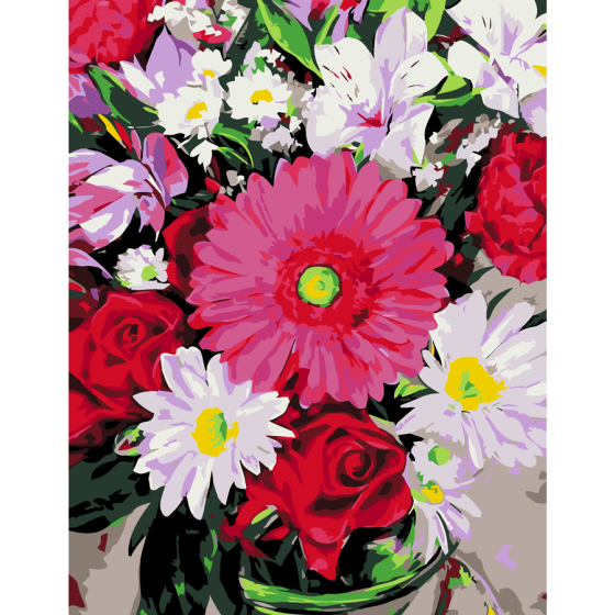 Картина за номерами „Квітковий мікс“ 35×45см в коробці ROSA START Київ