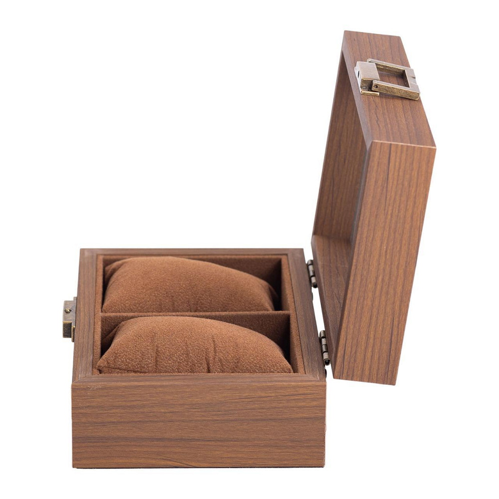 Шкатулка для наручных часов 16.5×12×7.5 см кейс для хранения часов на 2 отсека HP-5-10 Киев - изображение 4