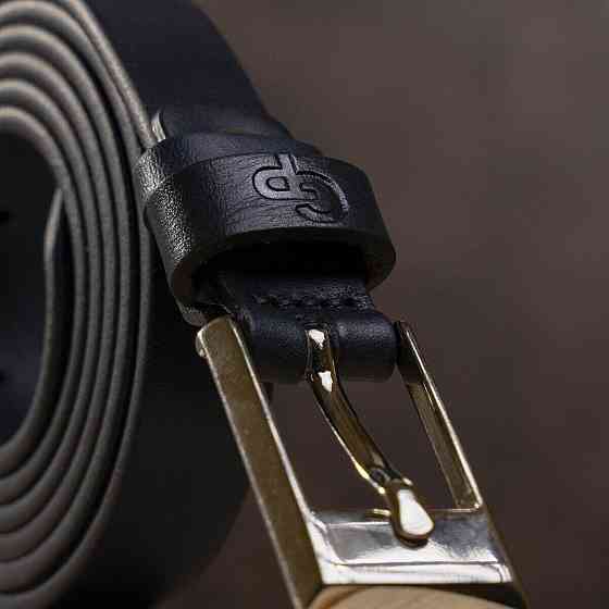 Ремень женский Grande Pelle 11070 кожаный Синий Киев