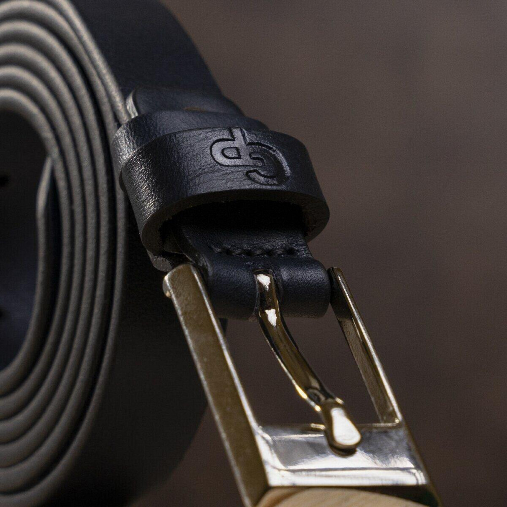 Ремень женский Grande Pelle 11070 кожаный Синий Киев - изображение 3