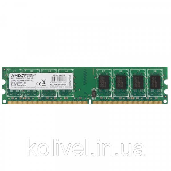 DDR2 2GB 800MHz AMD Memory, Retail (R322G805U2S-UG#) Київ - фото 1
