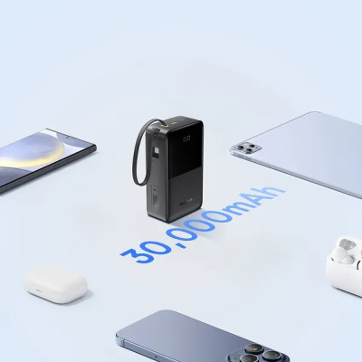 Батарея универсальная Baseus EnerFill FC51 Bipow2 Pro 30000mAh 22,5W build cab.USB-C black (E0028100) Винница - изображение 7