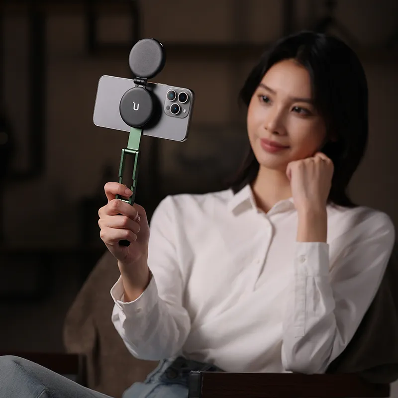 Тримач телефона Ulanzi MA60 Foldable Magnetic Phone Tripod (Green) Одеса - фото 8