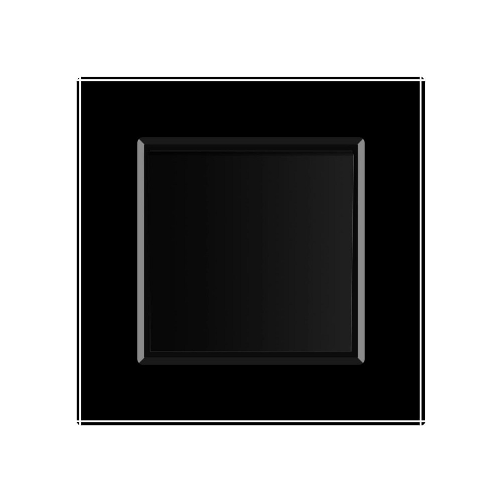 LIVOLO Вимикач універсальний 1-клавішний LIVOLO чорний матовий скло 250В 10А Коломия - фото 2