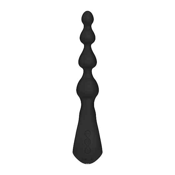 Анальне намисто з вібрацією LELO Soraya Beads Black, різний діаметр намистин, 8 режимів Sex Aura Київ