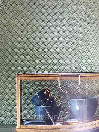 Шпалери текстильні еко 0.53х10.05 Rasch Textil Valentina класика фігури ромби структурні різні кольори Київ