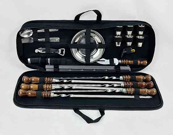 Набір шампурів і посуду для пікніка 2 В1 HAPPY DAYS Подарунковий набір шампурів Тернопіль