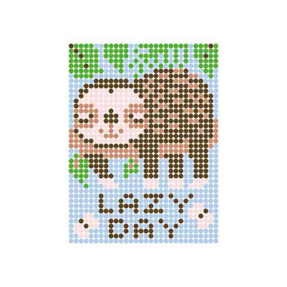 Картина по номерам стикерами в тубусе 