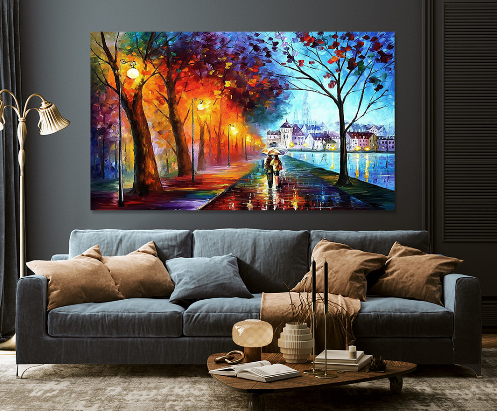 Картина холст у вітальню / спальню  Закохана пара    MLP_91  ( 60х30см ) 70x140 см Київ - фото 3