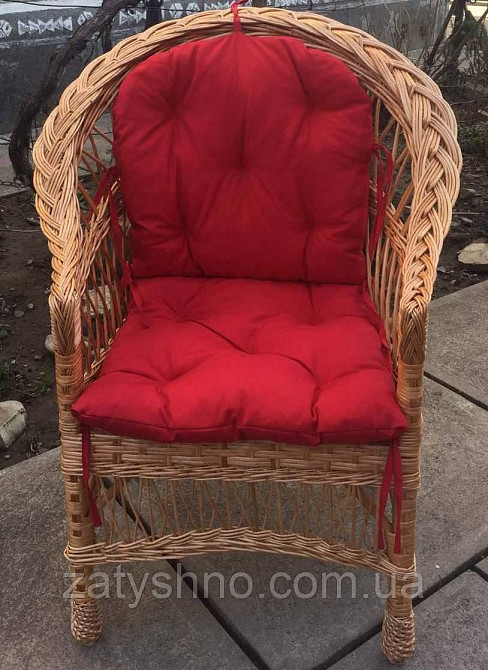 Кресло плетеное с мягкой сидушкой Киев - изображение 4